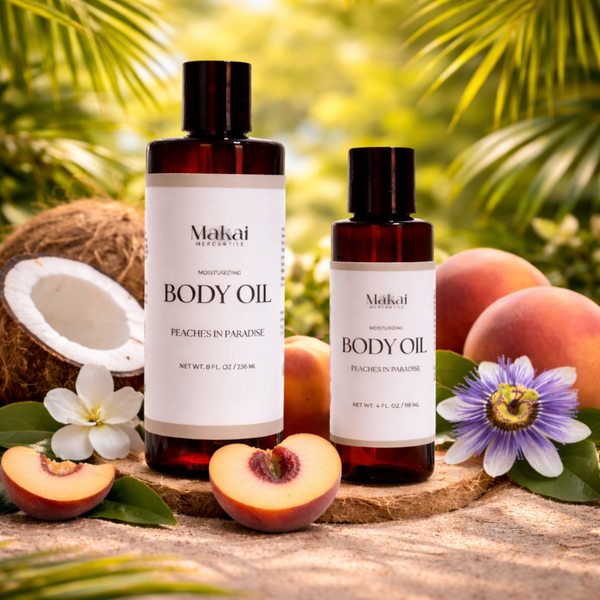 Moisturizing Body Oil- Peaches In Paradise