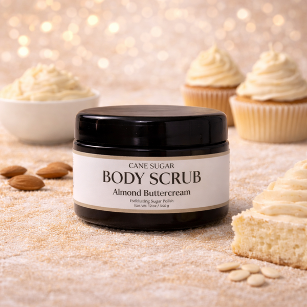 Cane Sugar Body Scrub- Almond Buttercream