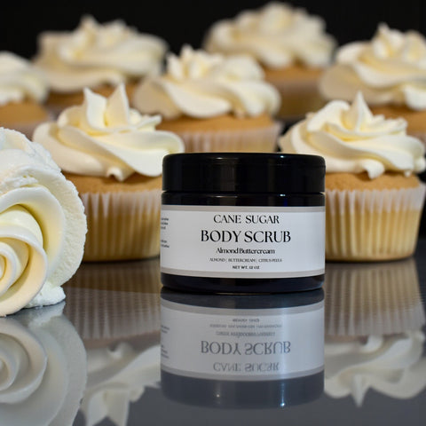 Cane Sugar Body Scrub- Almond Buttercream