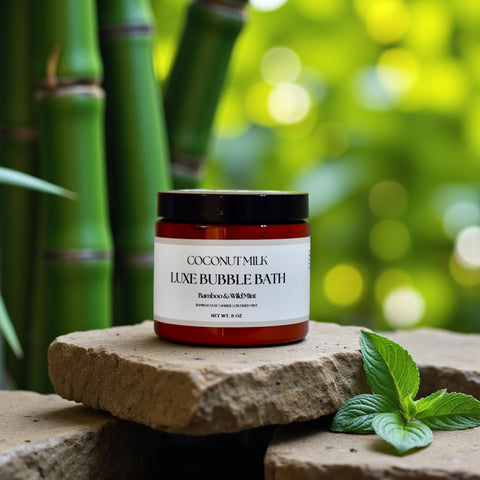Coconut Milk Luxe Bubble Bath - Bamboo & Wild Mint