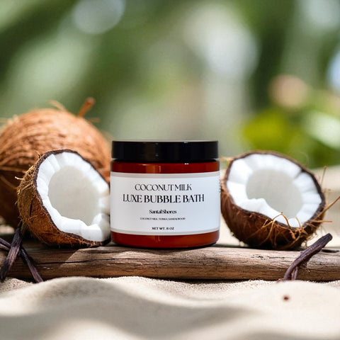 Coconut Milk Luxe Bubble Bath - Santal Shores