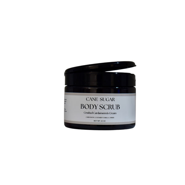 Cane Sugar Body Scrub- Crushed Cardamom & Cream