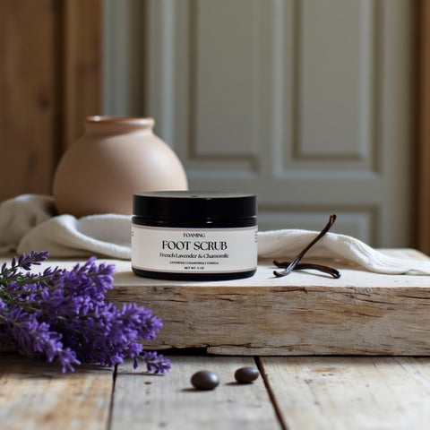 Foaming Pumice Foot Scrub - French Lavender & Chamomile