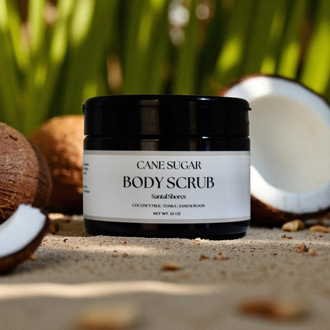 Cane Sugar Body Scrub- Santal Shores